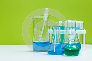 science laboratory test tubes  chemical laboratory equipment