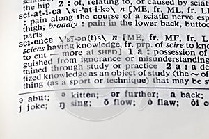 Science learning study applied knowledge dictionary