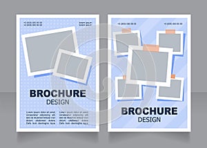 Science lesson blank brochure design