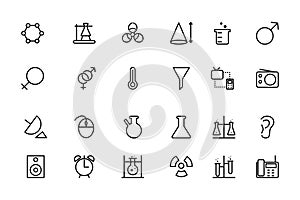 Science Line Vector Icons 3