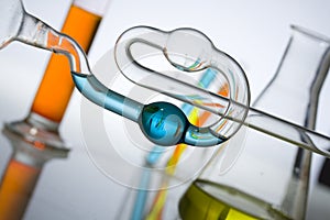 Ciencia a médico investigación tubos 