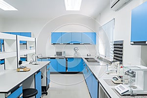 Science modern lab interior architecture.