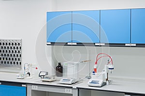 Science modern lab interior architecture.