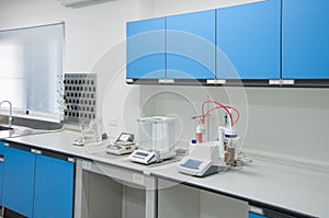 Science modern lab interior architecture.