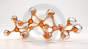 science molecule background generated by AI tool