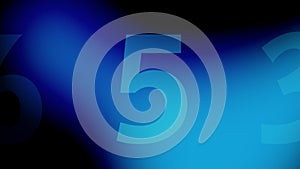 Digital technology dynamic numbers on blue background using digits, data science, and computational algorithm numbers for data