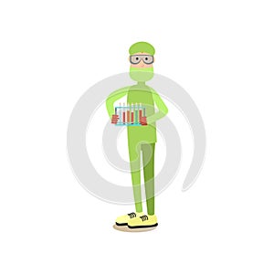 Science people concept vector illustration in flat style