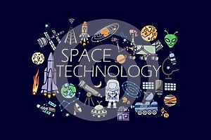 Science and space technology concept