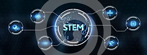 Science, technology, engineering and math. STEM concept. Business, Technology, Internet and network concept. 3d illustration