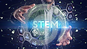 Science, technology, engineering and math. STEM concept. Business, Technology, Internet and network concept