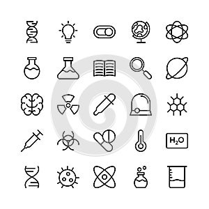 Science and Technology Line Vector Icons 5