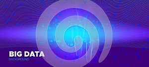 Science Visualization. Matrix Background. Purple