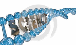 Science Word DNA Strand Medical Research Education