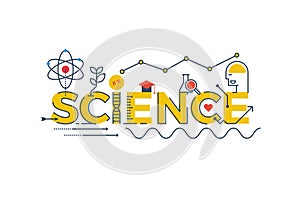 Science word illustration photo