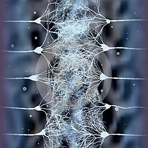 Neuron cells forming net