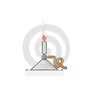 Scientific Bunsen burner - Laboratory materials icon 10.