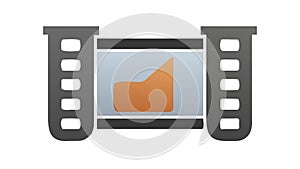 Scientific Data Visualization Icon: Research Graphs, vector design Generative AI