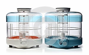 Scientific Desiccation on White Background