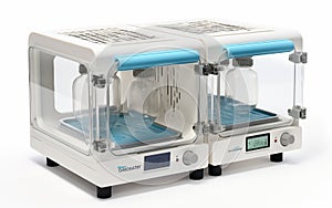 Scientific Drying Elegance on White Background