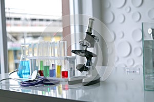 Scientific equipment at laboratory