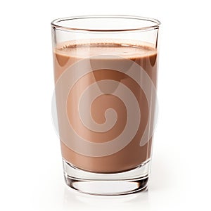 Scientific Graphy of Chocolate Milk Isolated AI Generated