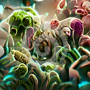 Scientific image of bacteria Citrobacter, Gram-negative bacteria