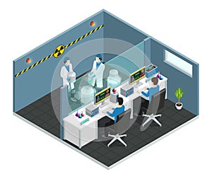 Scientific Laboratory Isometric Concept