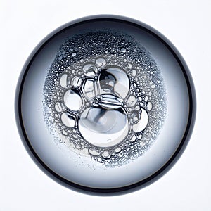 Scientific Macro View of Silver Bubbles