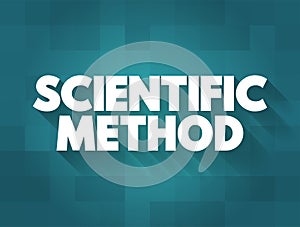 Scientific Method is an empirical method of acquiring knowledge that has characterized the development of science since at least photo