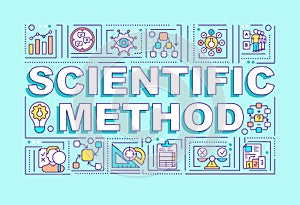 Scientific method word concepts banner