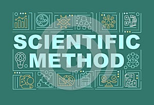 Scientific method word concepts banner