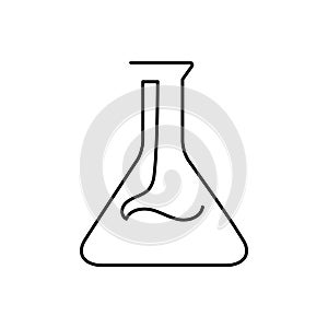 Scientific precision and innovation with this beaker icon.