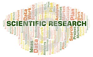 Scientific Research word cloud