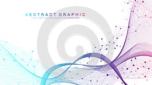 Scientific vector illustration genetic engineering and gene manipulation concept. DNA helix, DNA strand, molecule or