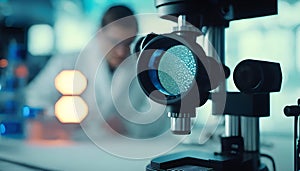 Scientific Vision: Microscope Lens in Modern Laboratory