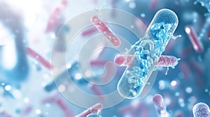 Scientific Visualization of Bifida Ferment Lysate in Microbial Context