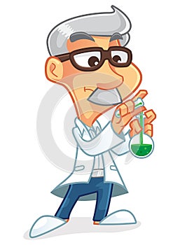 Scientist Cartoon Character