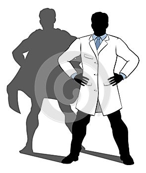 Scientist Super Hero Silhouette photo