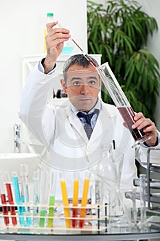Scientist doing experiments