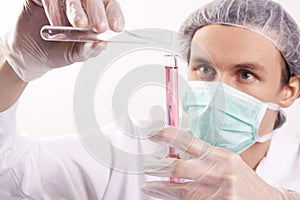 Scientist Experimenting