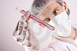 Scientist Experimenting