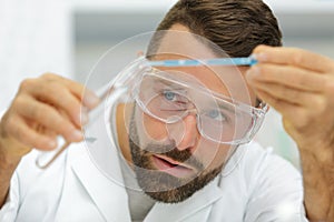 scientist experimenting in laboratory