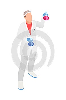 Scientist Isometric Illustration