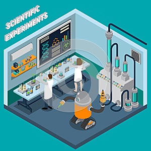 Scientist Isometric Illustration