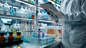 The scientist in laboratory.AI generated image