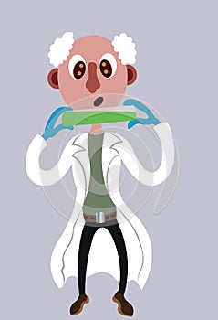 Scientist with Sample