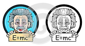 scientist physicist, illustration design photo