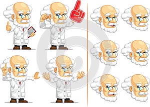 Scientist or Professor Customizable Mascot 4