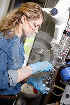 Scientist research in a lab environment