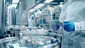 The scientist with tablet.AI generated image